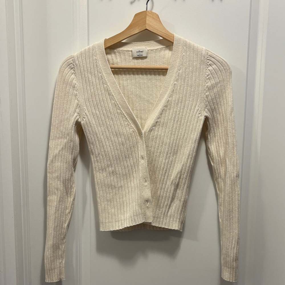 Wilfred cream cardigan
